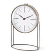 Mercana Aurus Matte Gray Metal Table Clock