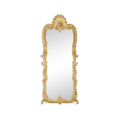 Jonathan Charles Tall Gilded Mirror with Scallop Shell ( 494373-GIL )