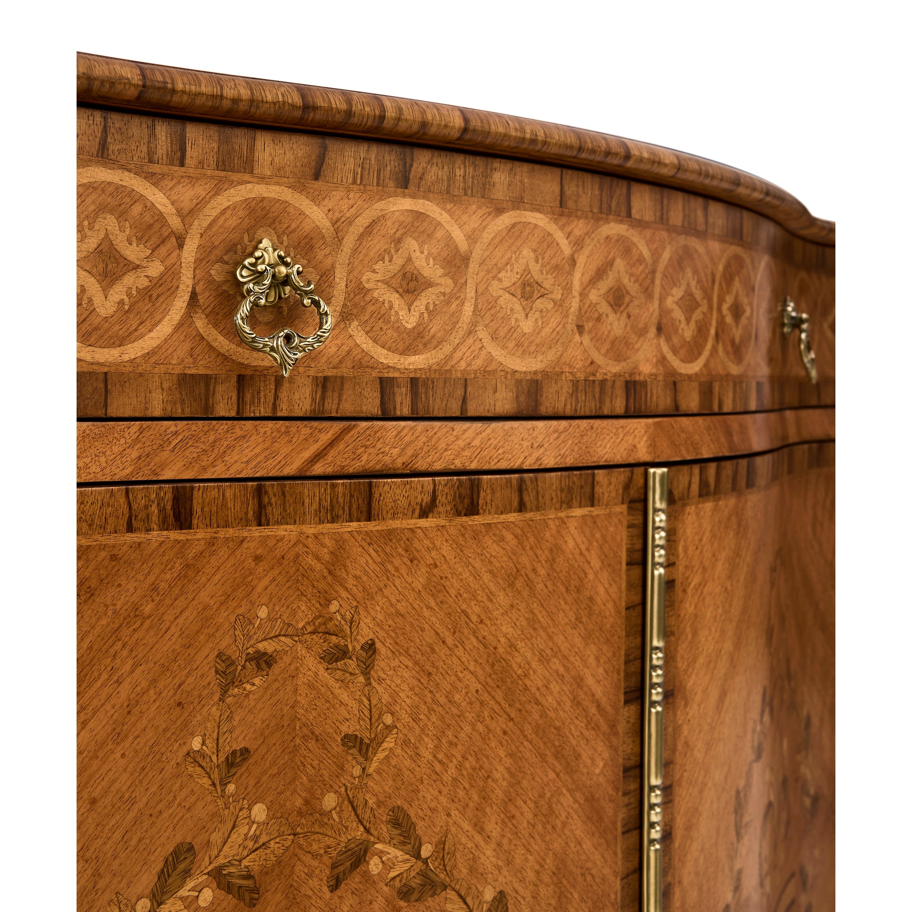 Jonathan Charles Chippendale Style Cabinet Chest Drawers