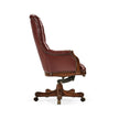 Jonathan Charles Chesterfield Style High Back Desk Chair ( 494396-MAH-L016 )