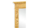 Jonathan Charles Empire Style Gilded Overmantle Mirror ( 494448-GIL )