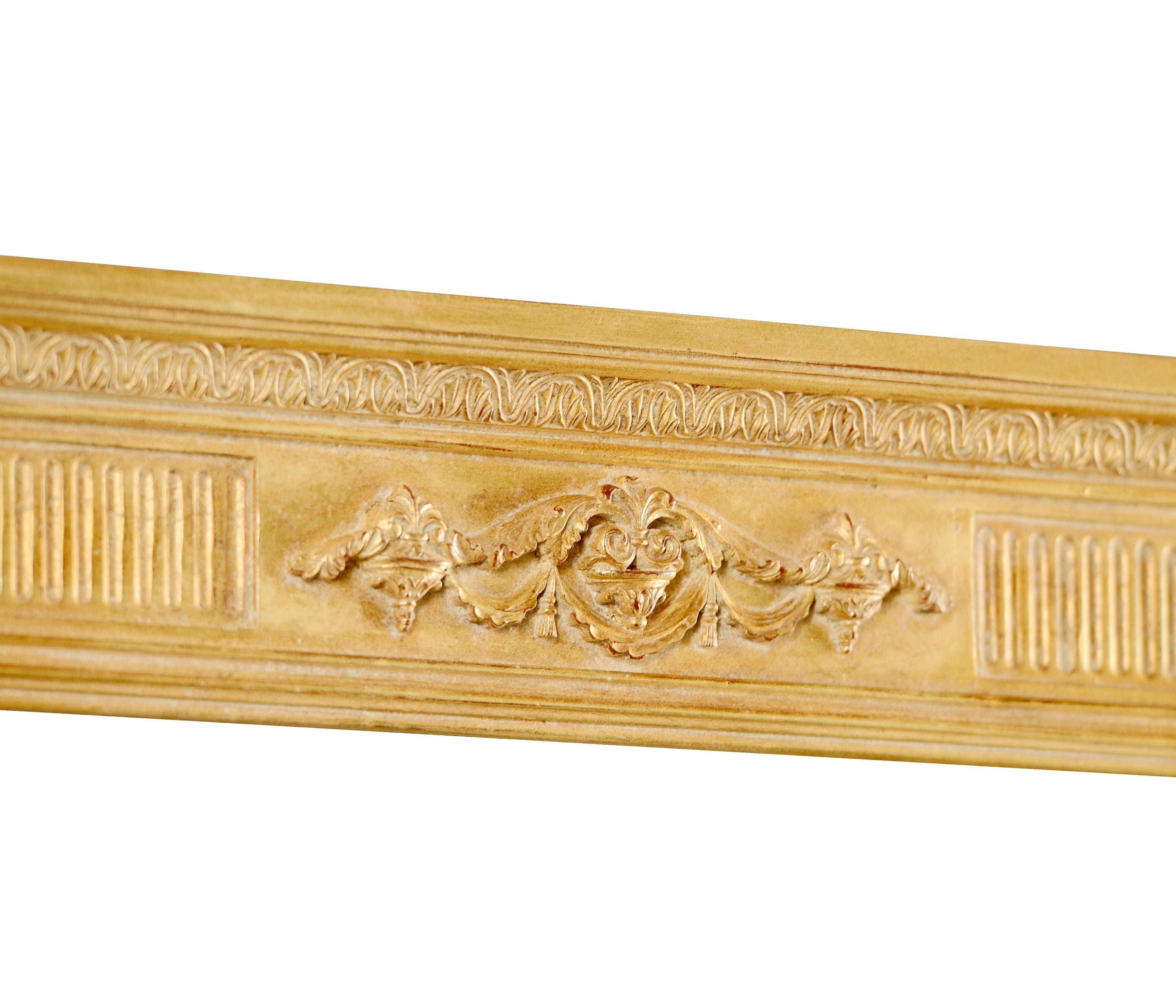Jonathan Charles Empire Style Gilded Overmantle Mirror ( 494448-GIL )