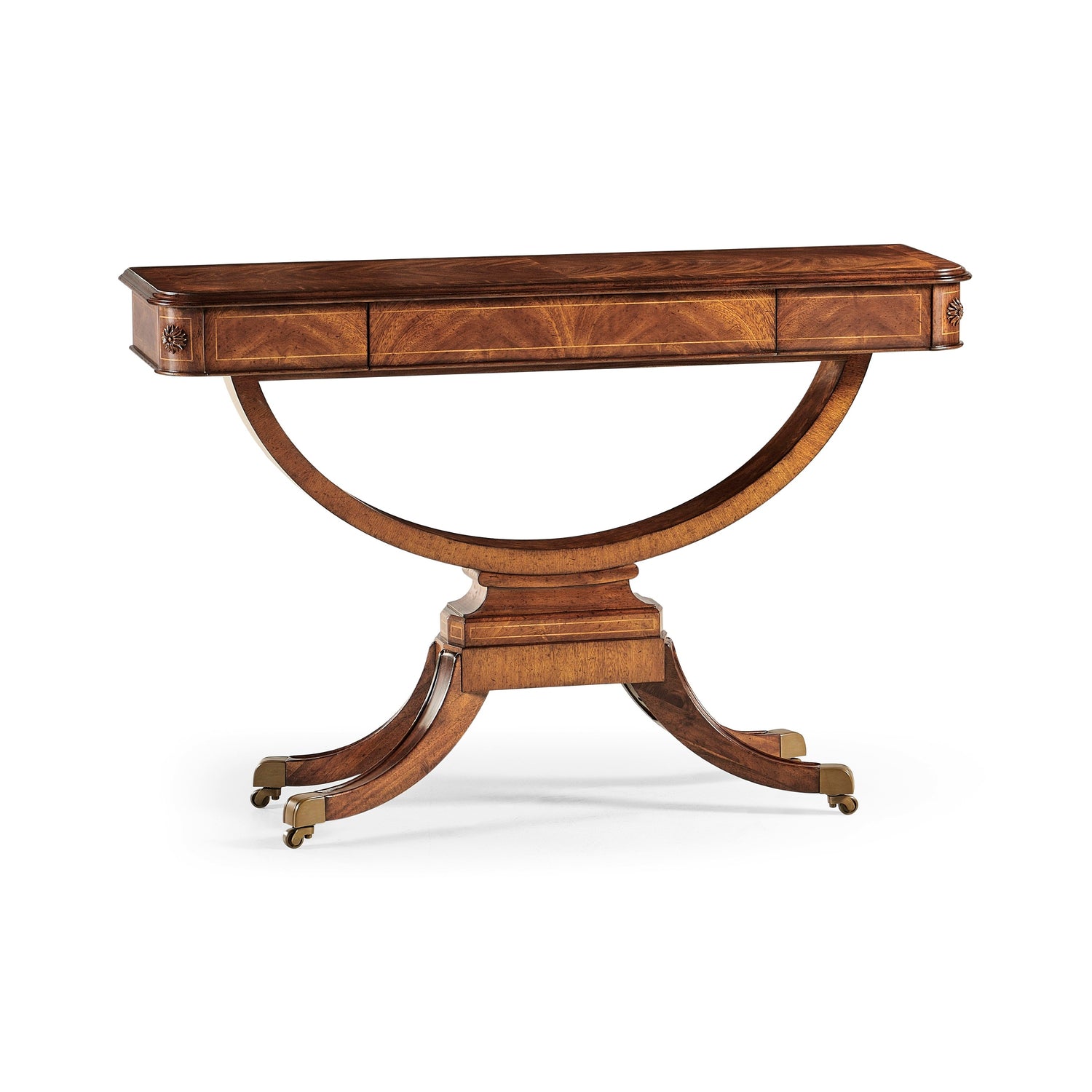 Jonathan Charles Biedermeier Crotch Walnut Side Table ( 494456-CWM )