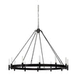 Mercana Decamp Metal Chassis Glass Tube Twelve Light Chandelier