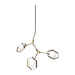 Mercana Desousa Metal Multi-Arm Three Light Chandelier Clearance