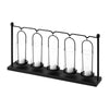 Mercana Erlen Black Metal Hanging Votive Five Candle Table Candle Holder Clearance