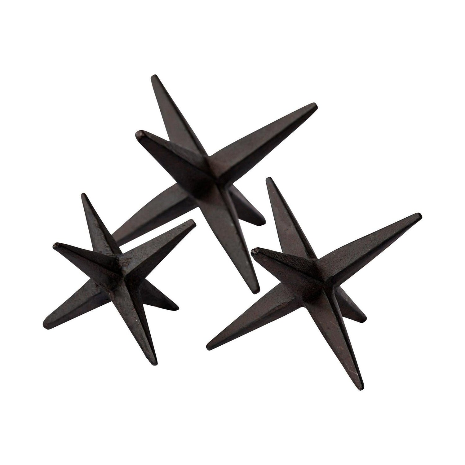 Mercana Rhea Brown Cast Iron Small, Medium & Large Jacks - Set of 3