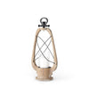 Mercana Zain Brown Wooden Vintage Inspired Candle Holder Lantern Clearance