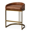 Mercana Hollyfield Gold Metal Base Bar Stool