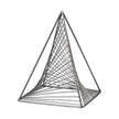 Mercana Risley Gray Metal Triangular Decorative Object Clearance