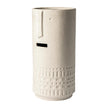 Mercana Jacob White Ceramic Smiling Face Vase Clearance