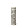 Mercana Uhura Cream Black Patterned Cylindrical Vase Clearance