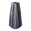 Mercana Bashir Dark Navy Gloss Ceramic Vase