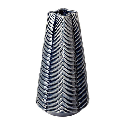 Mercana Bashir Dark Navy Gloss Ceramic Vase