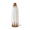 Mercana Sisko Rustic Brown White Ceramic Vase