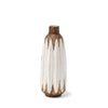 Mercana Sisko Rustic Brown White Ceramic Vase
