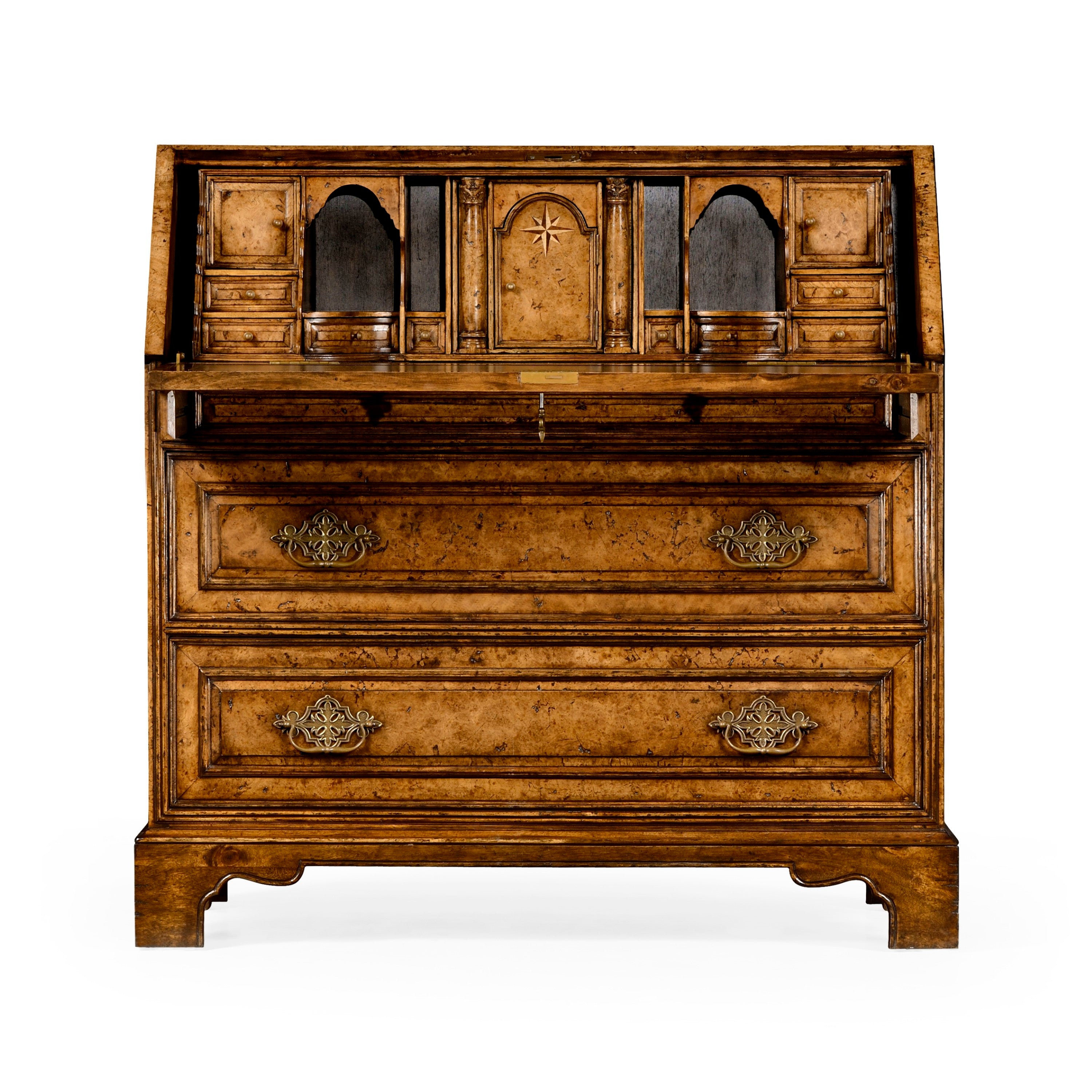 Jonathan Charles Queen Anne Pollard Bureau Cabinet (Base) ( 494556-LRO )
