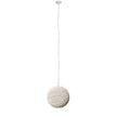 Mercana Theta White-Washed Wood Beaded Pendant Light