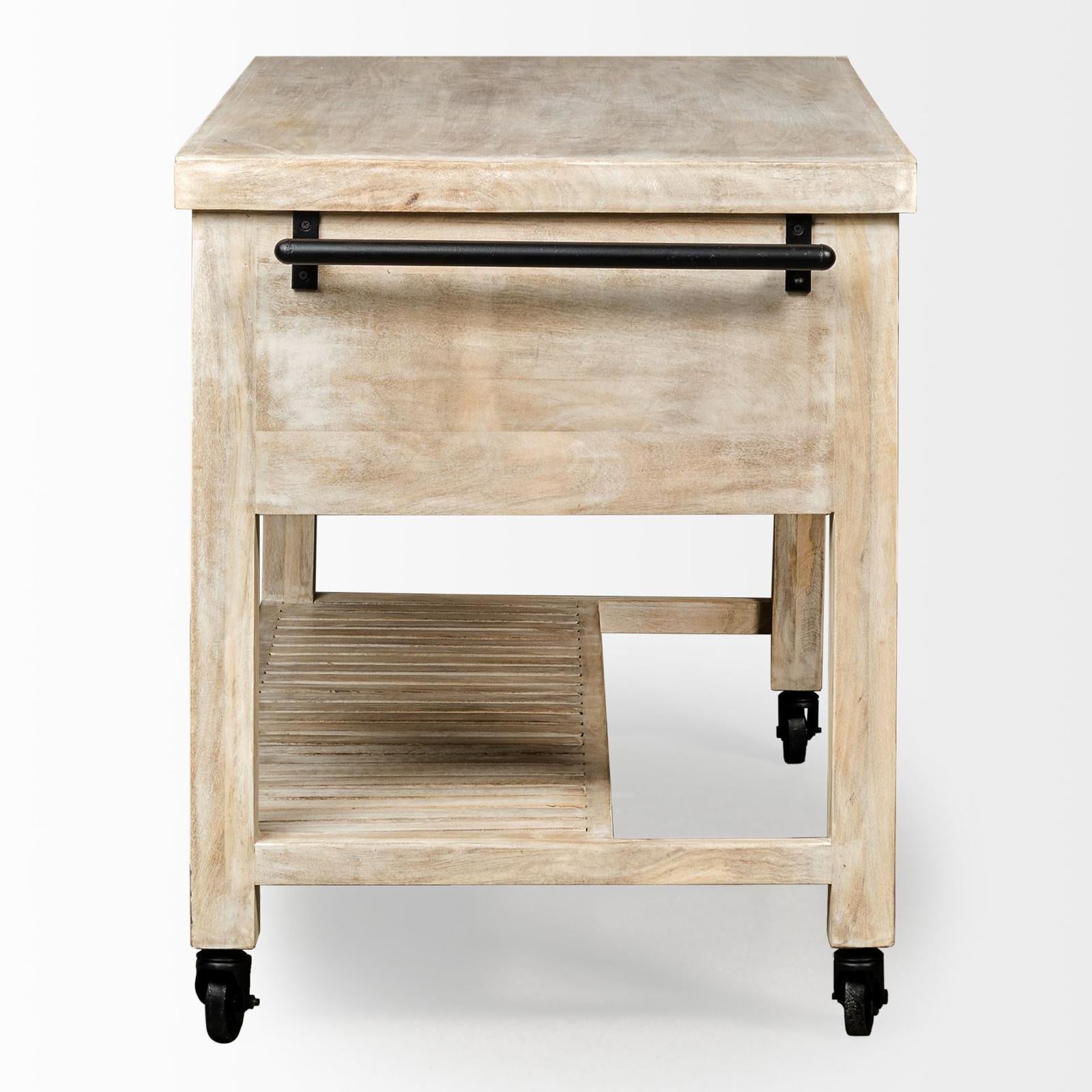 Mercana Columbia Rolling Kitchen Island Clearance