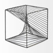 Mercana Rochon Gray Metal Decorative Cube Clearance