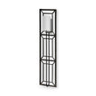 Mercana Noah Black Metal w/White Fabric Shade Rectangular Wall Sconce Clearance