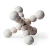 Mercana Carrollton Off-White Geometric Wood Ball Jack