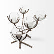 Mercana Vine Distressed Metal Creeper Five Candle Table Candle Holder