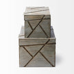 Mercana Niobe Gray Wooden Nesting Boxes- Set of 2 Clearance