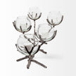 Mercana Vine Distressed Metal Creeper Five Candle Table Candle Holder