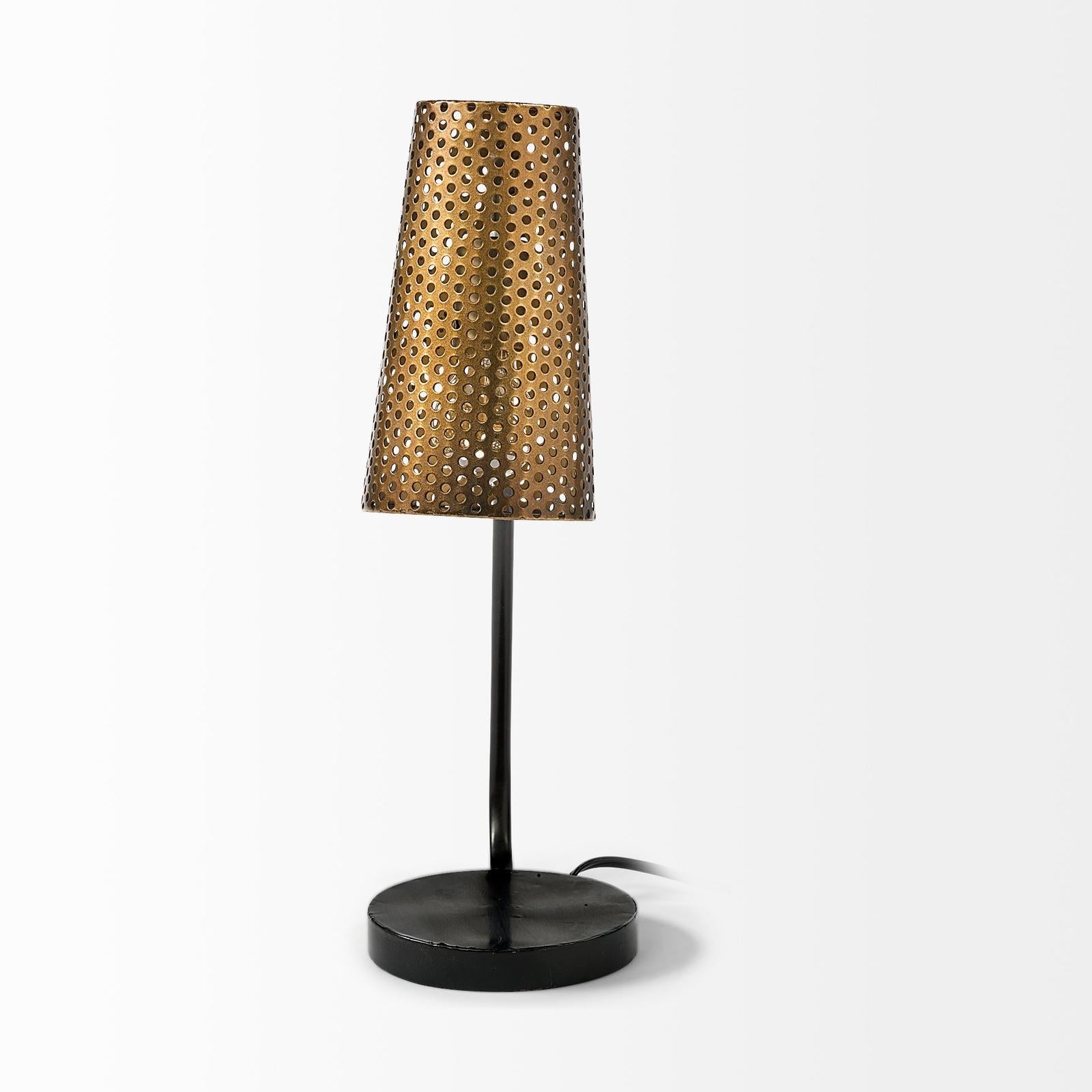 Mercana Wesley Perforated Metal Shade Table Lamp Clearance