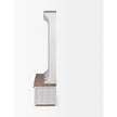 Mercana Fairview White And Brown Wood With Storage Hall Tree