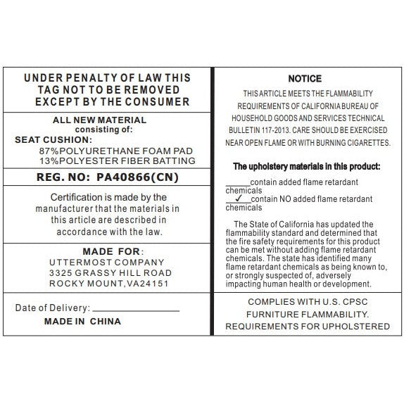 Uttermost Dennen Oak Ottoman