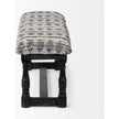 Mercana Denison Black Cushion Top W Black Wood Base Accent Bench Clearance
