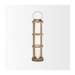 Mercana Andy Small Natural Wood Cylindrical Lantern Clearance