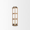 Mercana Andy Small Natural Wood Cylindrical Lantern Clearance