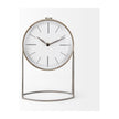 Mercana Aurus Matte Gray Metal Table Clock