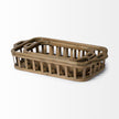 Mercana Louis Natural Wood Slated Nesting Trays- Set of 2 Clearance