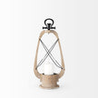 Mercana Zain Brown Wooden Vintage Inspired Candle Holder Lantern Clearance