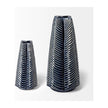 Mercana Bashir Dark Navy Gloss Ceramic Vase