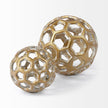 Mercana Moyer Gold Metal Hollow Decorative Orb