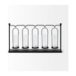 Mercana Erlen Black Metal Hanging Votive Five Candle Table Candle Holder Clearance