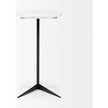 Mercana Ballatine Round Top w/ Black Metal Base Accent Table