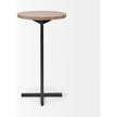 Mercana Ballatine Round Top w/ Black Metal Base Accent Table