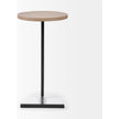 Mercana Ballatine Round Top w/ Black Metal Base Accent Table