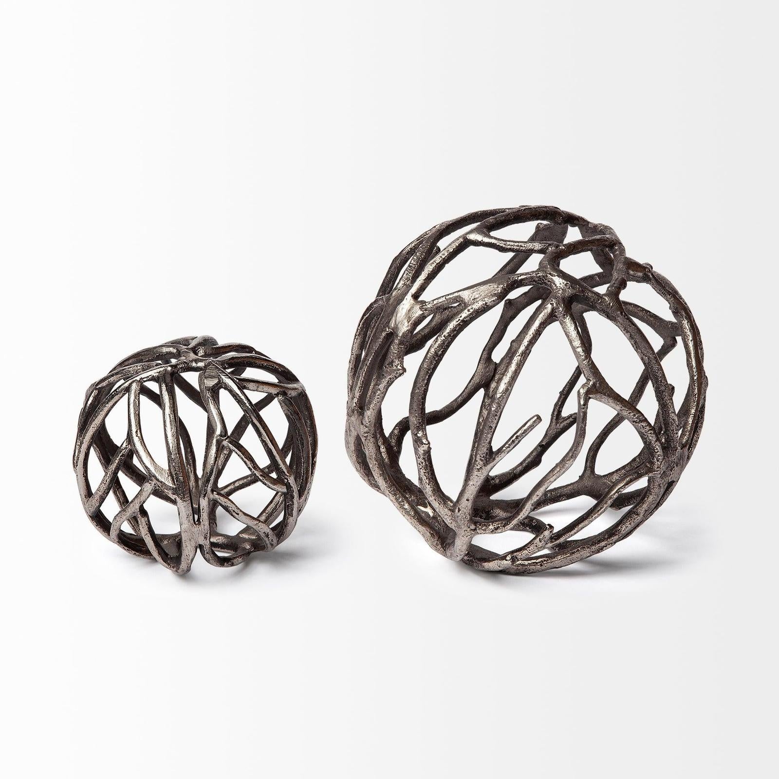 Mercana Sphaira Aluminum Decorative Tree Branch Orb