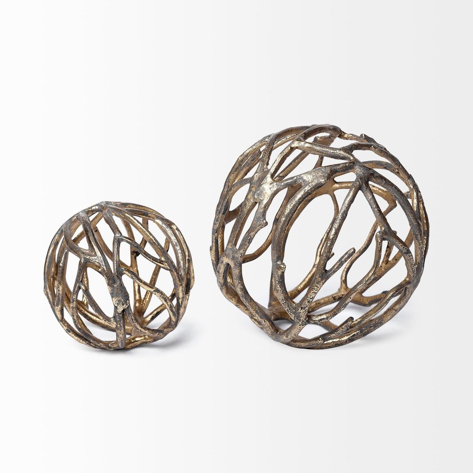 Mercana Sphaira Aluminum Decorative Tree Branch Orb