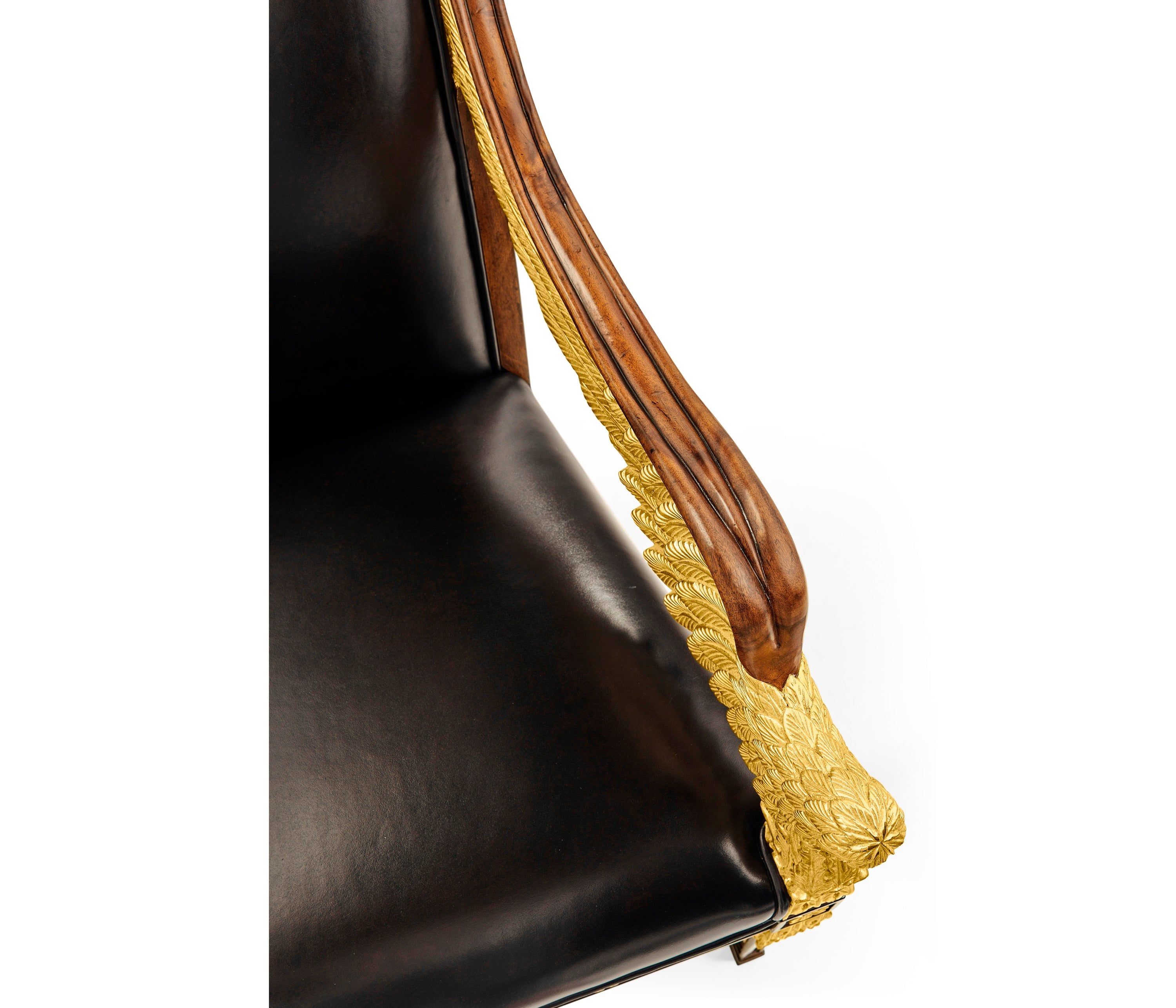 Jonathan Charles Empire Angel Wing Arm Chair ( 494590-AC-WAL-L009 )