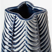 Mercana Bashir Dark Navy Gloss Ceramic Vase