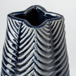 Mercana Bashir Dark Navy Gloss Ceramic Vase