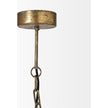 Mercana Chiron Gold Metal Globe Six Bulb Chandelier Clearance